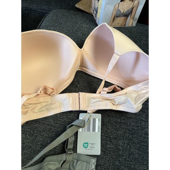 NWT Serra 2 Pack Soft Bra Size LG 12-14 Set of 2 Gray and Pink NEW IN BOX - Picture 8 of 11